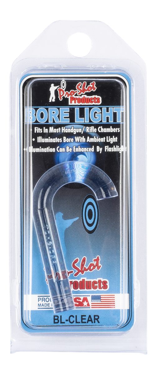 PRO Shot BLCLEAR UV Bore Light .22 Cal Up Handgun/Rifle Fiber Optic Illumin
