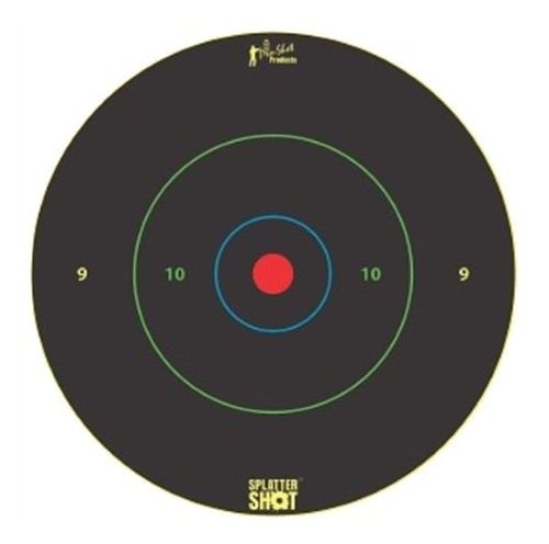 Pro Shot 12in Bullseye Multi-Color Rings on Heavy Tag Paper 5/ct