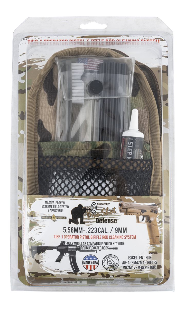 PRO Shot MMULTICAM5569MM Rod Cleaning System Multi-Caliber Pistol/Rifle Pou