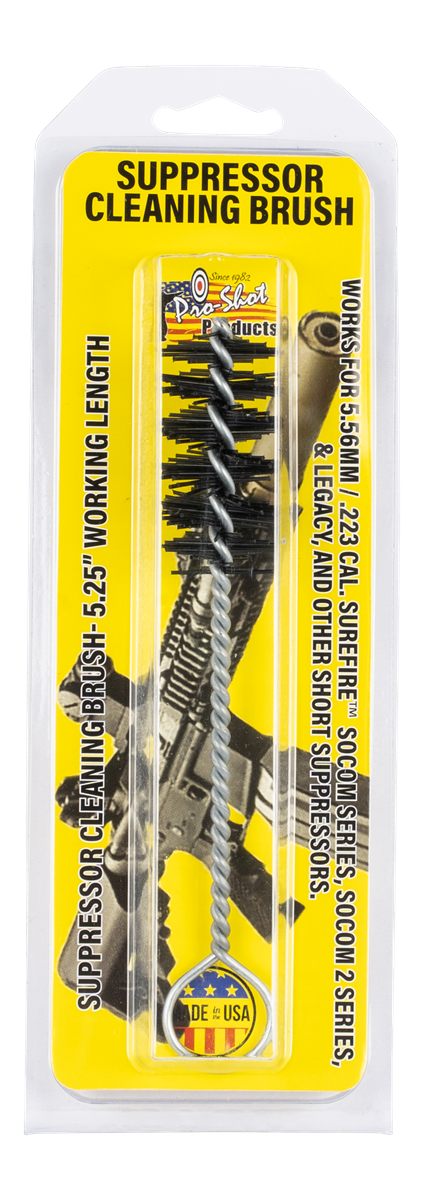 PRO Shot SPRBRUSH Suppressor Cleaning Brush .223/ 5.56mm Compatible w/Suref
