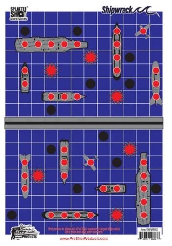 Pro Shot Splatter Target 12inX18in Shipwreck 8PK