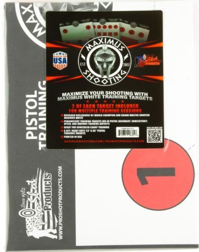 Pro Shot Splatter Target Maximum White Pistol Training 1-SET
