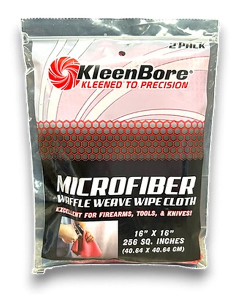 Kleenbore Waffle Weave MicroFiber Red Cloths 16x16 Size 2/ct view 2