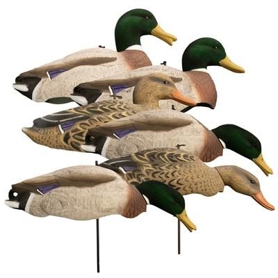 Higdon Outdoors Magnum Full Form Shell Mallard Variety Packk - Flocked Head