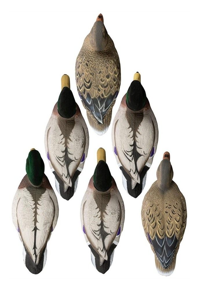 Higdon Outdoors Battleship Mallard Flocked Heads 6/ct view 2