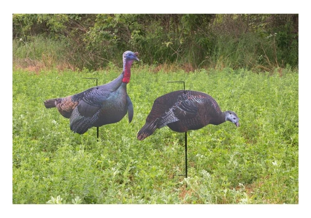 Higdon Outdoors Flex Turkey Decoy Combo Tom and Hen Silhouette view 2