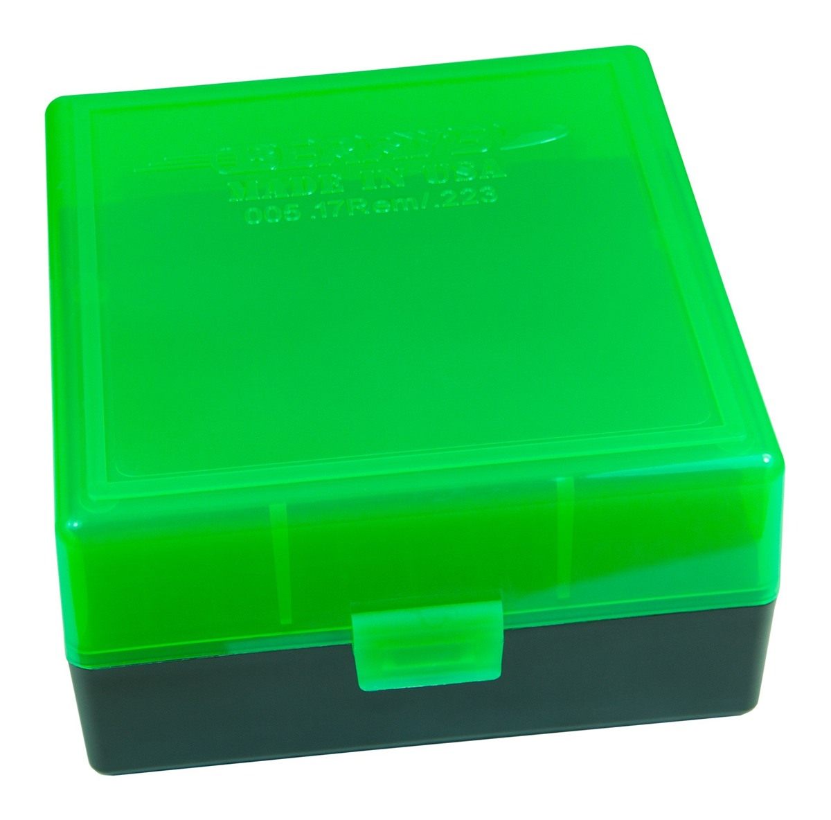 YeegfeyA Berry's 100 Round Ammo Box, Zombie Green / Black Plastic Fits .17