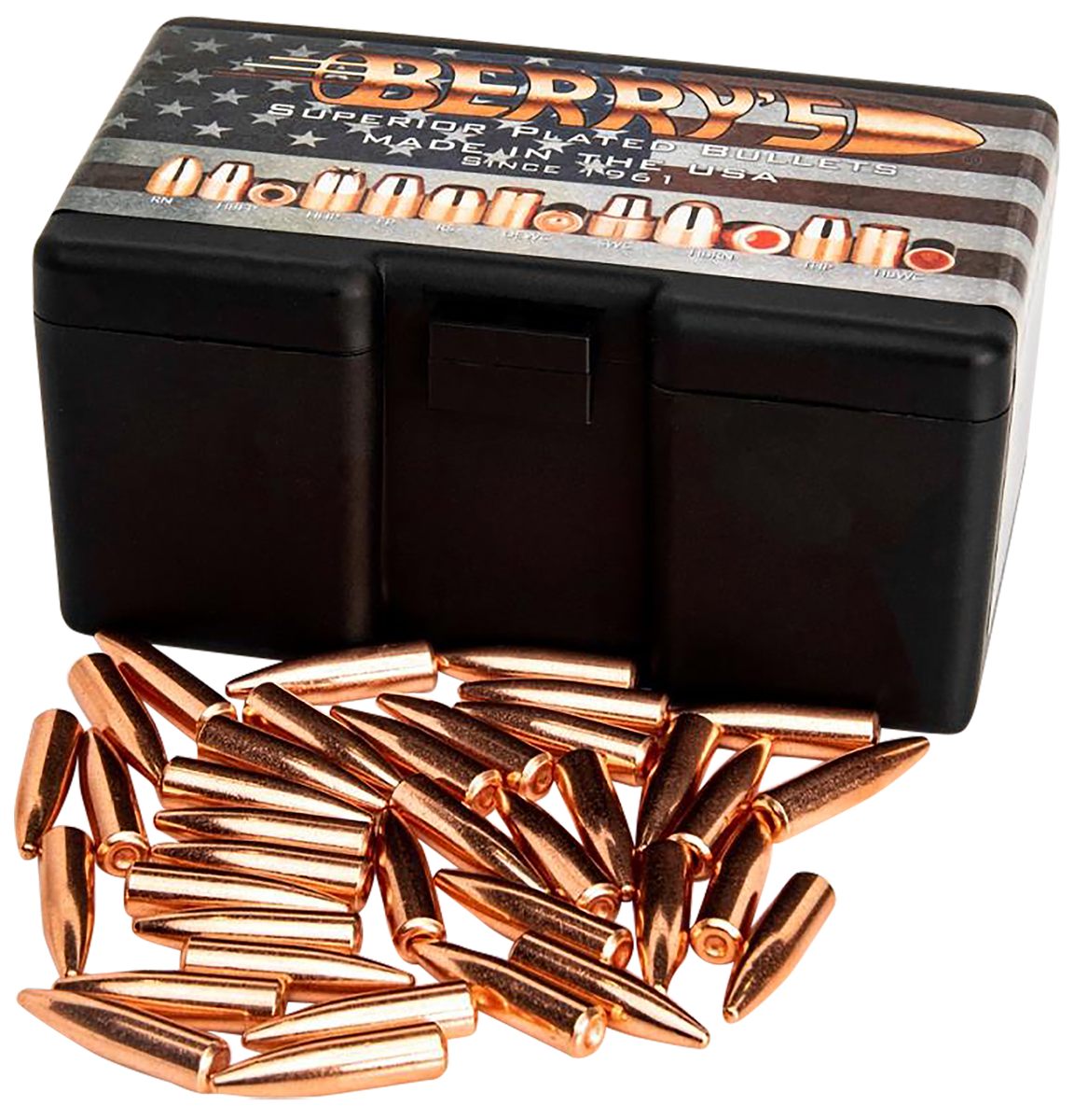 Berry's Superior Plated Rifle Bullets .300 AAC Blackout .308" 200 gr TMJSP 500/ct
