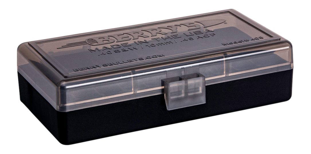 Berrys Manufacturing 13897 Ammo Box 40S W/45ACP Smoke/Black Polypropylene 5