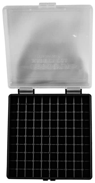 Berry's Manufacturing Plastic Ammo Box, Clear/Black 100 Round 38/357 (1) view 2