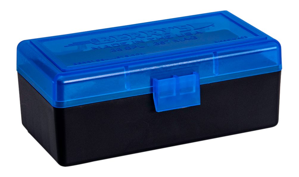 Ewbob Berry's Plastic Ammo Box, Blue/Black 50 Round 38/357 (1)