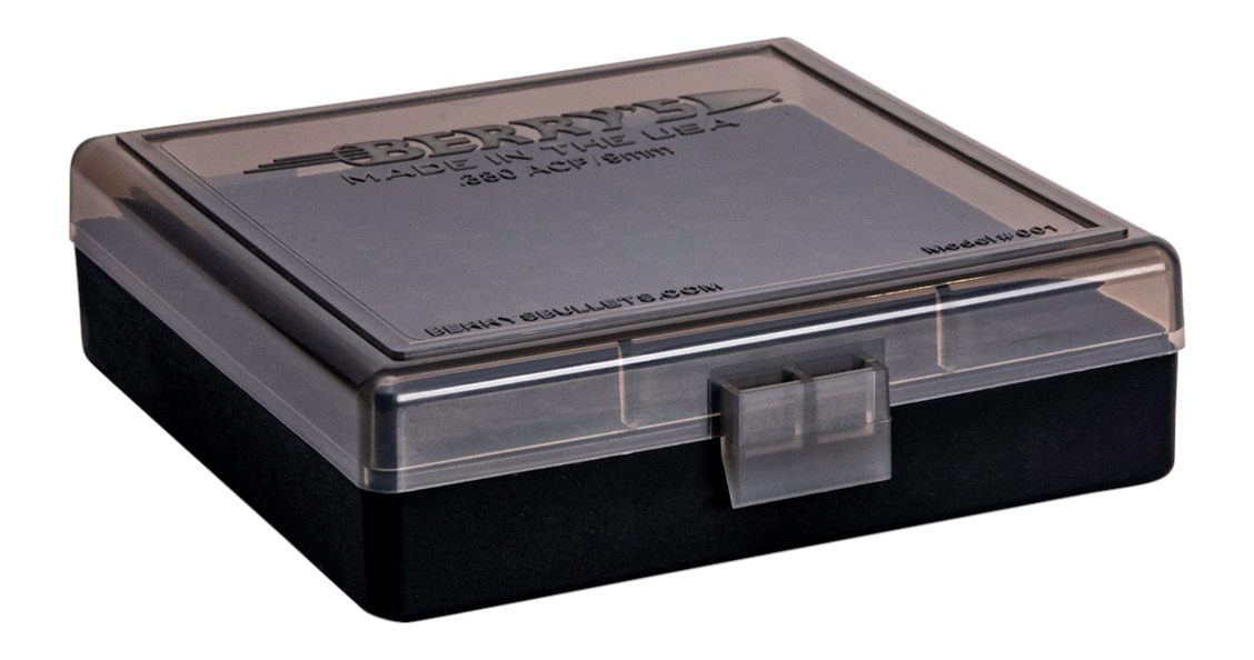 Berrys Manufacturing 41236 001 Ammo Box 9mm Luger,380 ACP 100rd Smoke Lid w