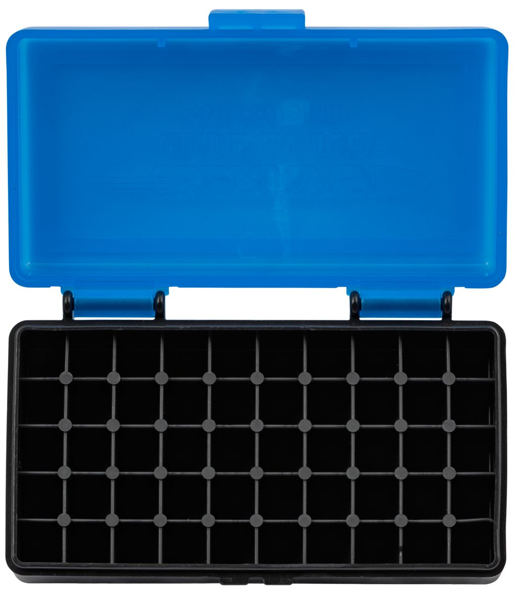 Berry's 53852 Ammo Box 9mm/380ACP Blue/Black Polypropylene 50rd