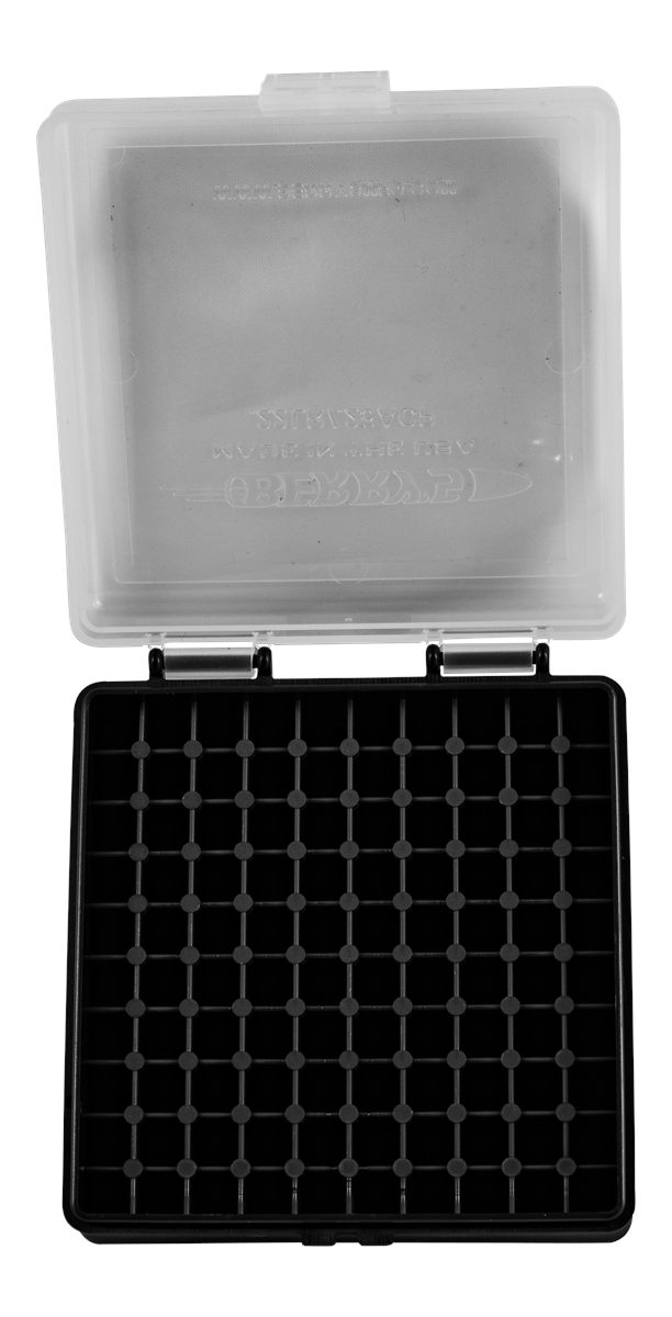 Berry's 115574 22 LR 100 Rd Clear Black Ammo Box