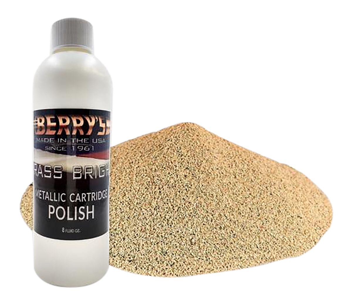 Berrys Manufacturing 73743 Brass Polishing Kit 8 oz. Bright 6 lbs. Corn Med