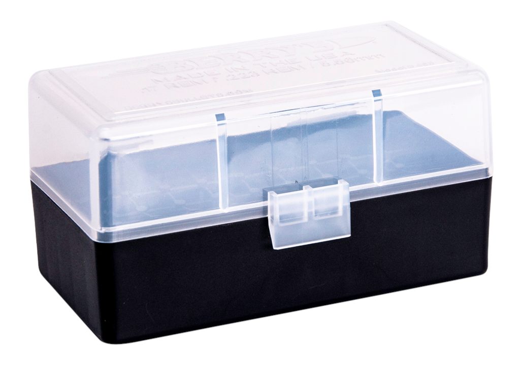 Berry's 79462 Ammo Box 223 Rem/5.56NATO Clear/Black Polypropylene 50rd