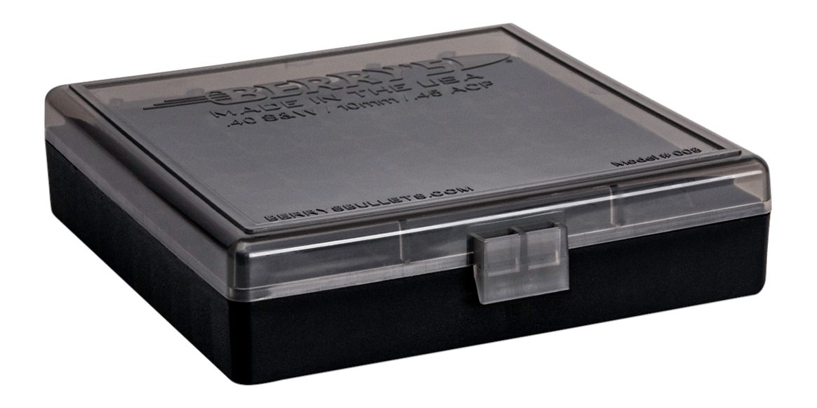 Berrys Manufacturing 92199 Ammo Box 40S W/45ACP Smoke/Black Polypropylene 1
