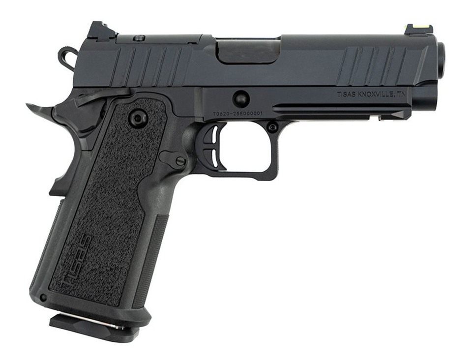 Tisas USA Arms 12500018 1911 DS Carry 9mm Luger 17+1 4.25in Black Cerakote view 2