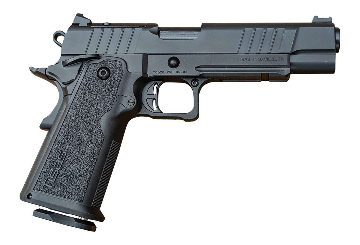 Tisas Arms 12500017 1911 Duty DS 9mm Luger 17+1 5in Black Cerakote Carbon S