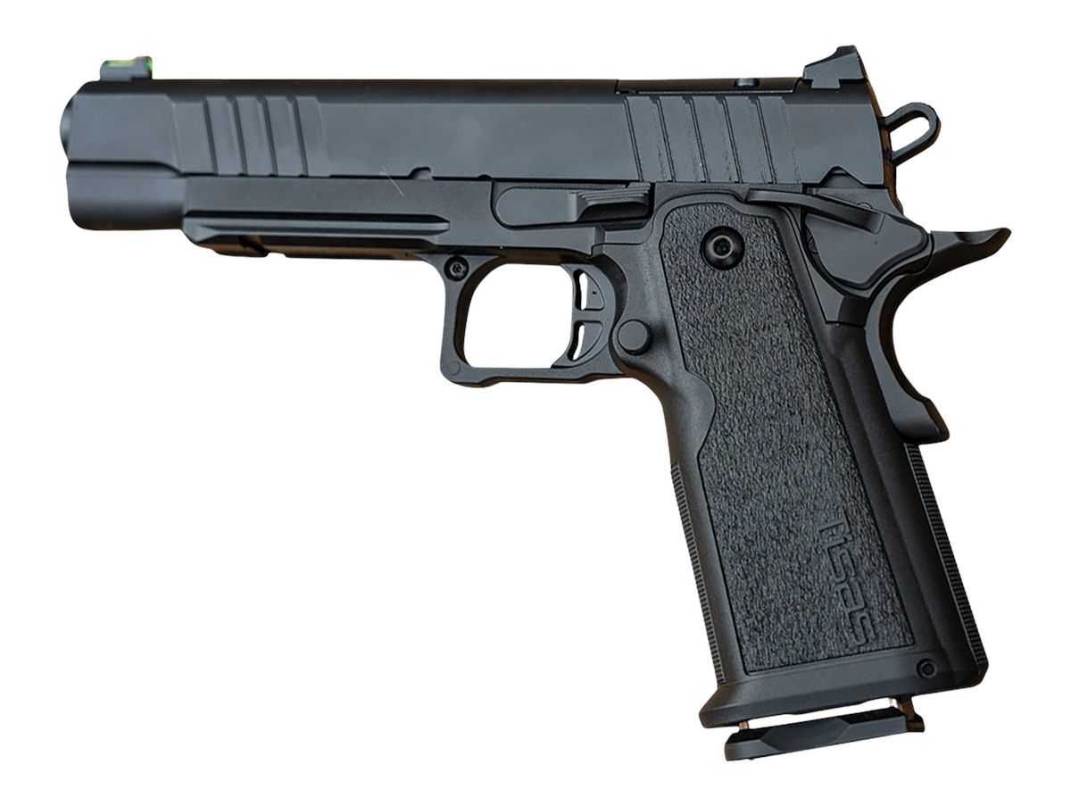 Tisas Arms 12500017 1911 Duty DS 9mm Luger 17+1 5in Black Cerakote Carbon S view 2