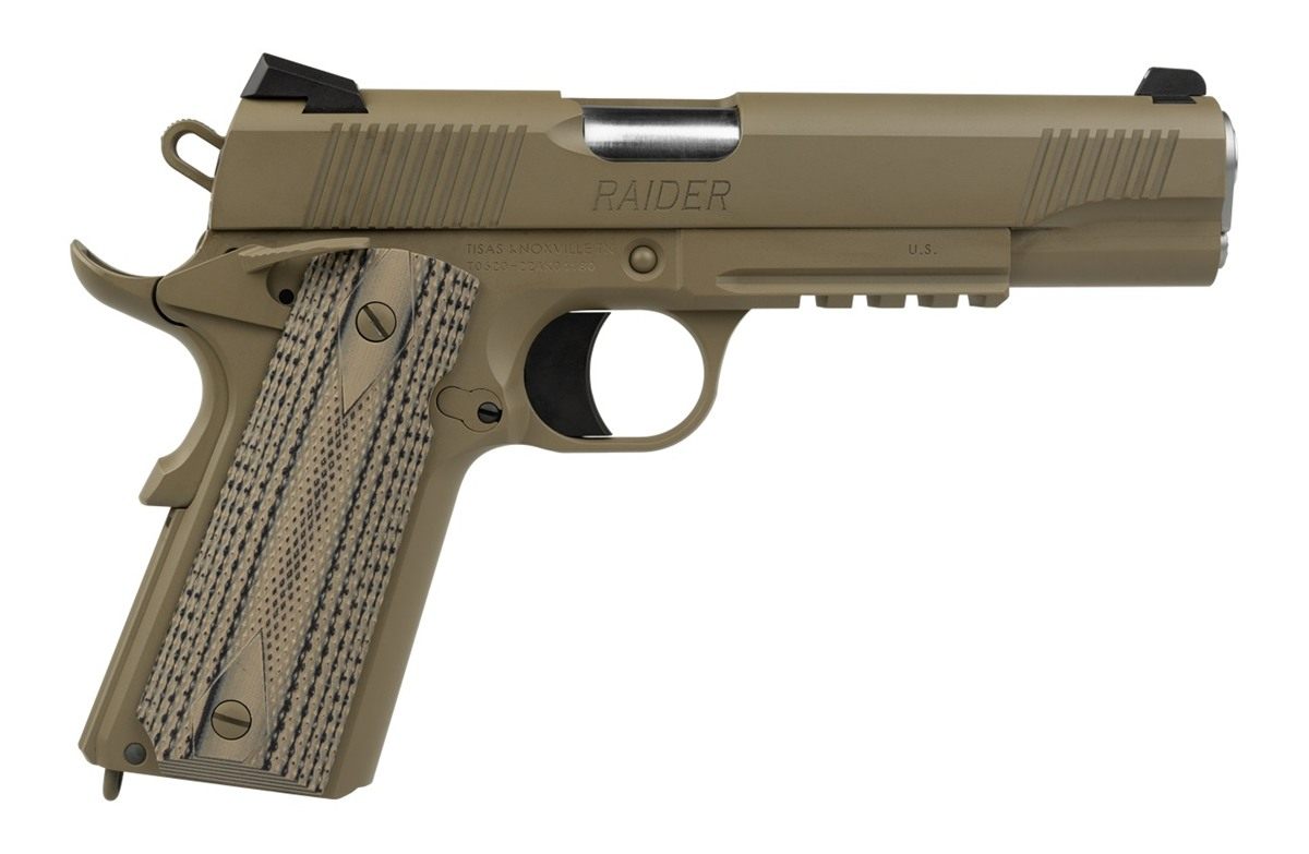 Tisas USA Arms 10100549 1911 Duty 9mm Luger 9+1 5in Stainless Barrel, Flat