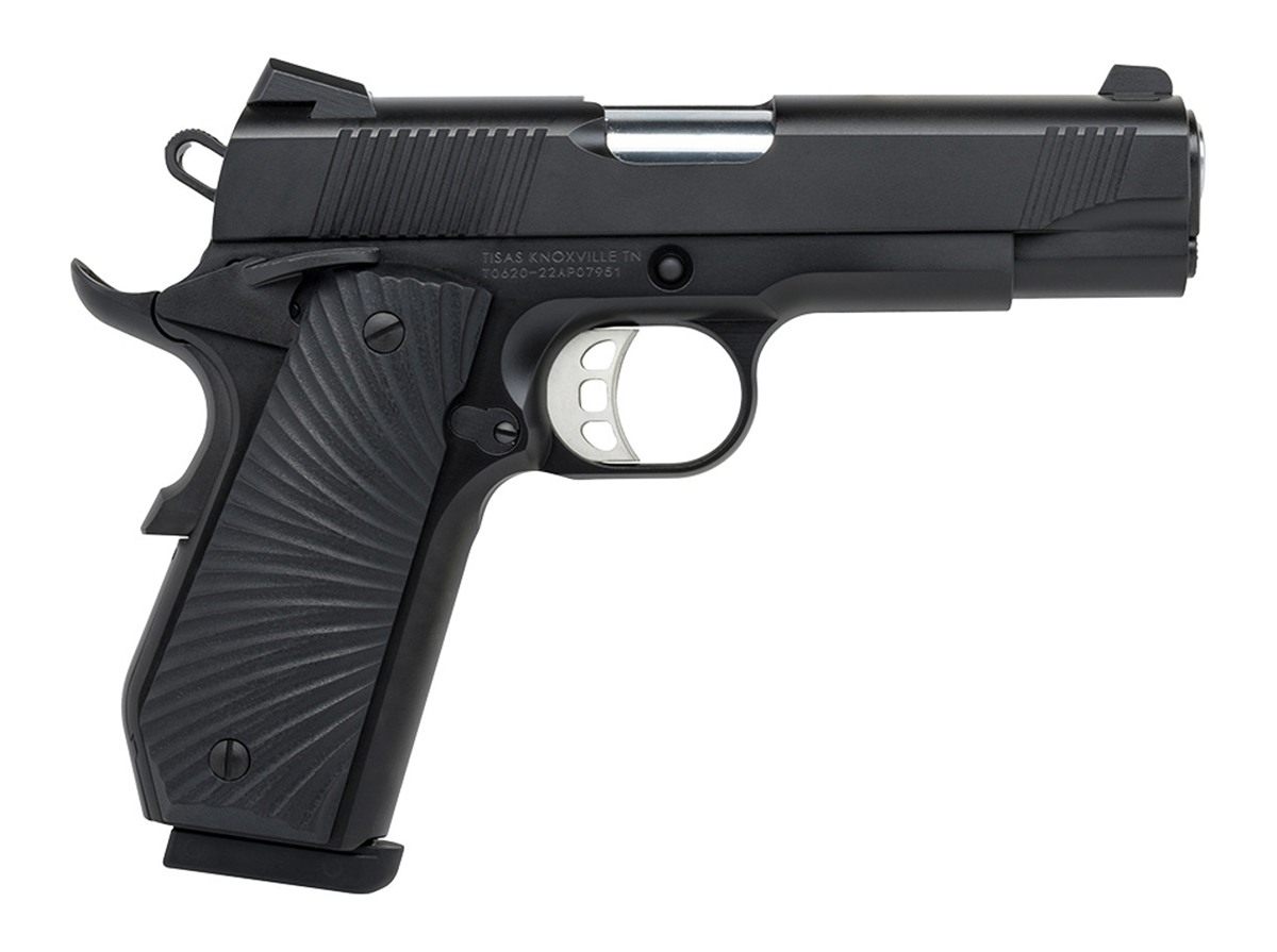 Tisas USA Arms 10100102 1911 Carry 45 ACP 8+1 4.25in Stainless Barrel, Blac view 2