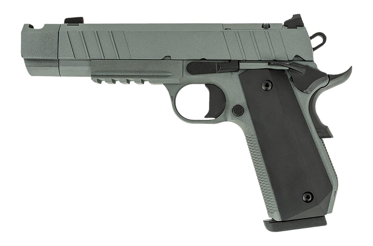 Tisas Arms 10100135 1911 Night Stalker Carry 45 ACP 8+1 4.25in Black Bull B