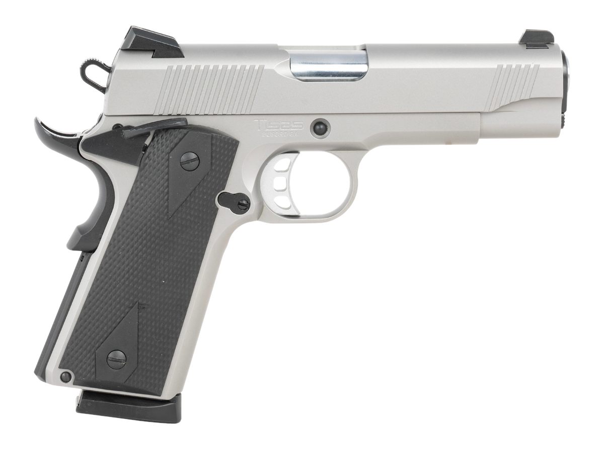 Tisas Arms 10100123 1911 Carry 45 ACP 8+1 4.25in Stainless Steel Serrated S