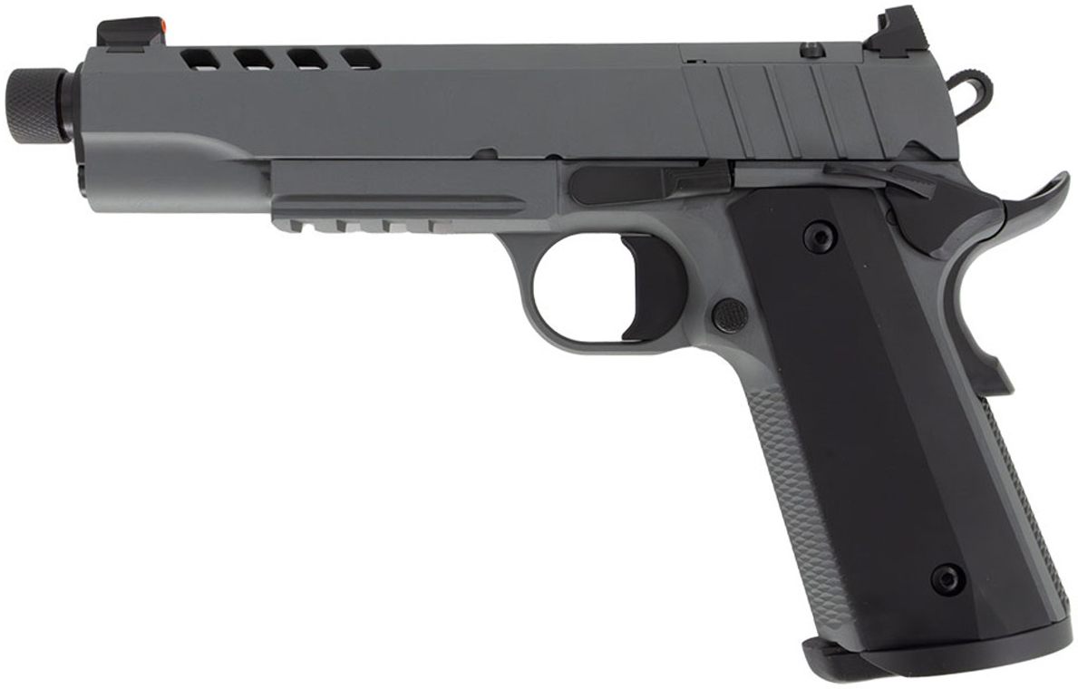Tisas Arms 1911 Night Stalker SF Handgun 9mm Luger 9rd Magazine(2) 5in Thre view 2
