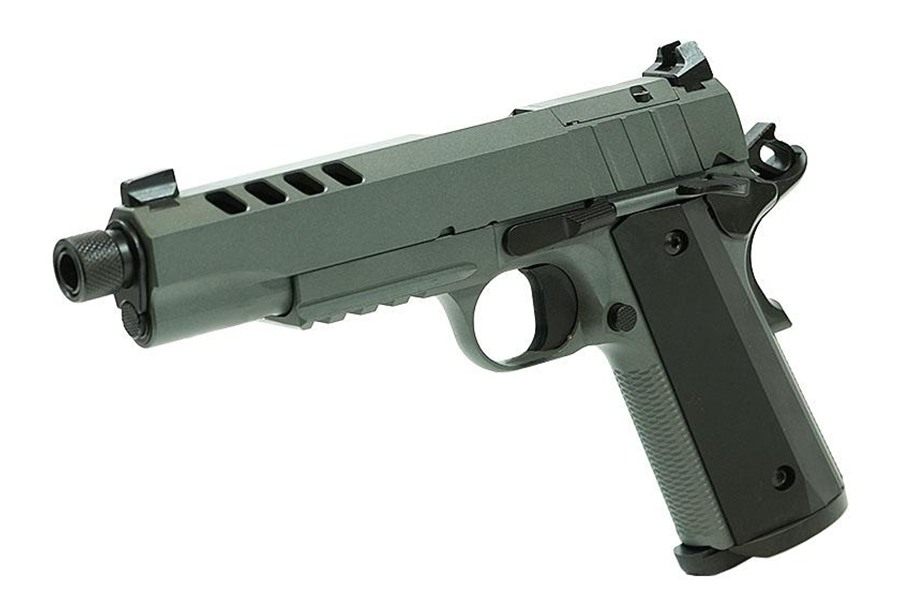Tisas Arms 1911 Night Stalker SF Handgun 9mm Luger 9rd Magazine(2) 5in Thre view 5