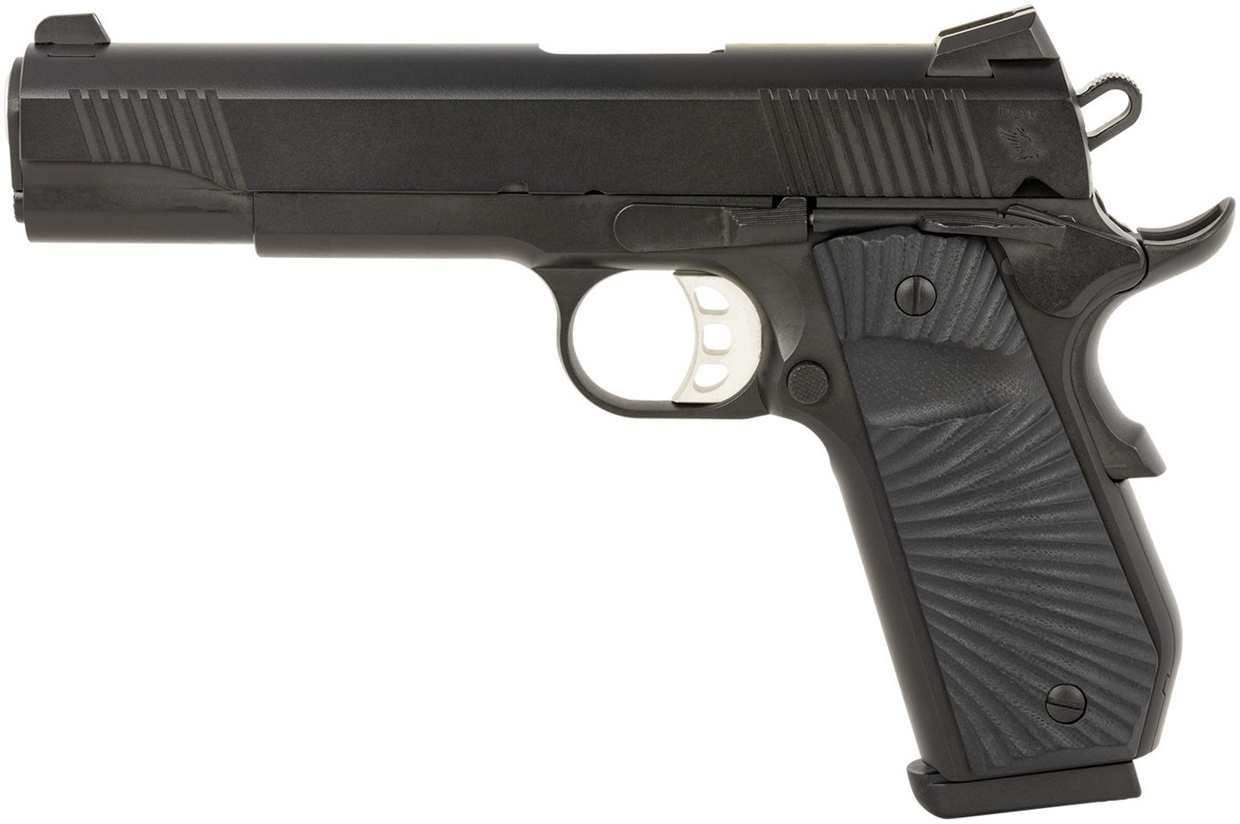 Tisas Arms 10100502 1911 Duty 45 ACP 8+1 5in Stainless Steel Barrel, Black