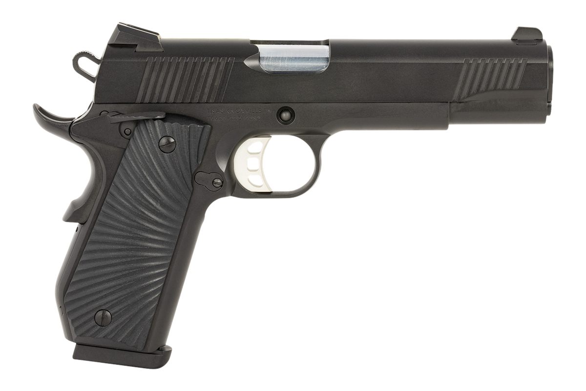 Tisas Arms 10100502 1911 Duty 45 ACP 8+1 5in Stainless Steel Barrel, Black view 2