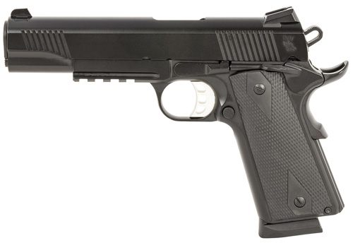 Tisas Arms 10100529 1911 Duty 45 ACP 8+1 5in Stainless Steel Barrel, Black view 2