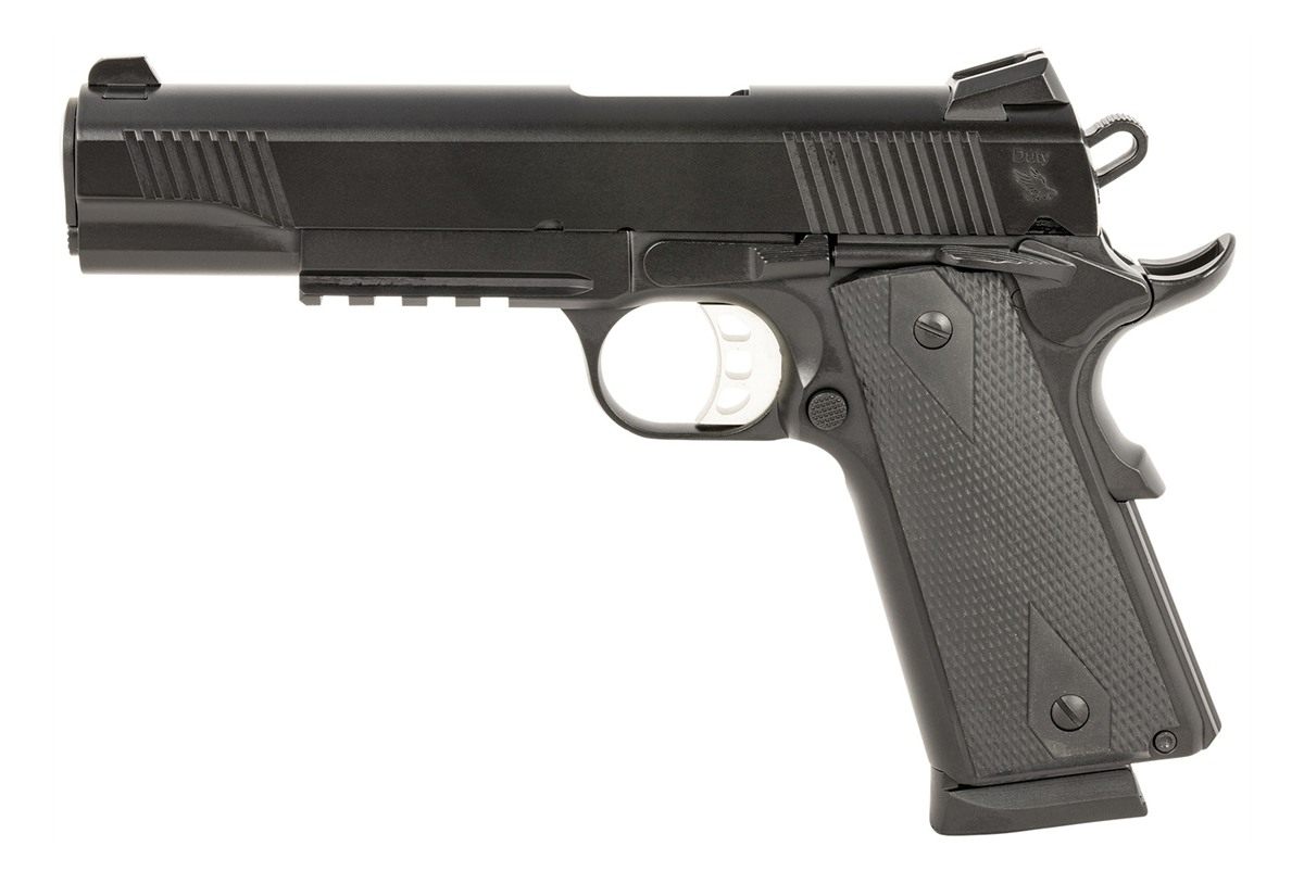 Tisas USA Arms 10100531 1911 Duty 9mm Luger 9+1 5in Stainless Barrel, Black view 2