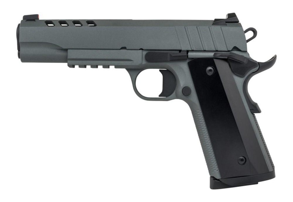Tisas 1911 Night Stalker Handgun 45 ACP 8rd Magazines (2) 5in Barrel Grey w view 2