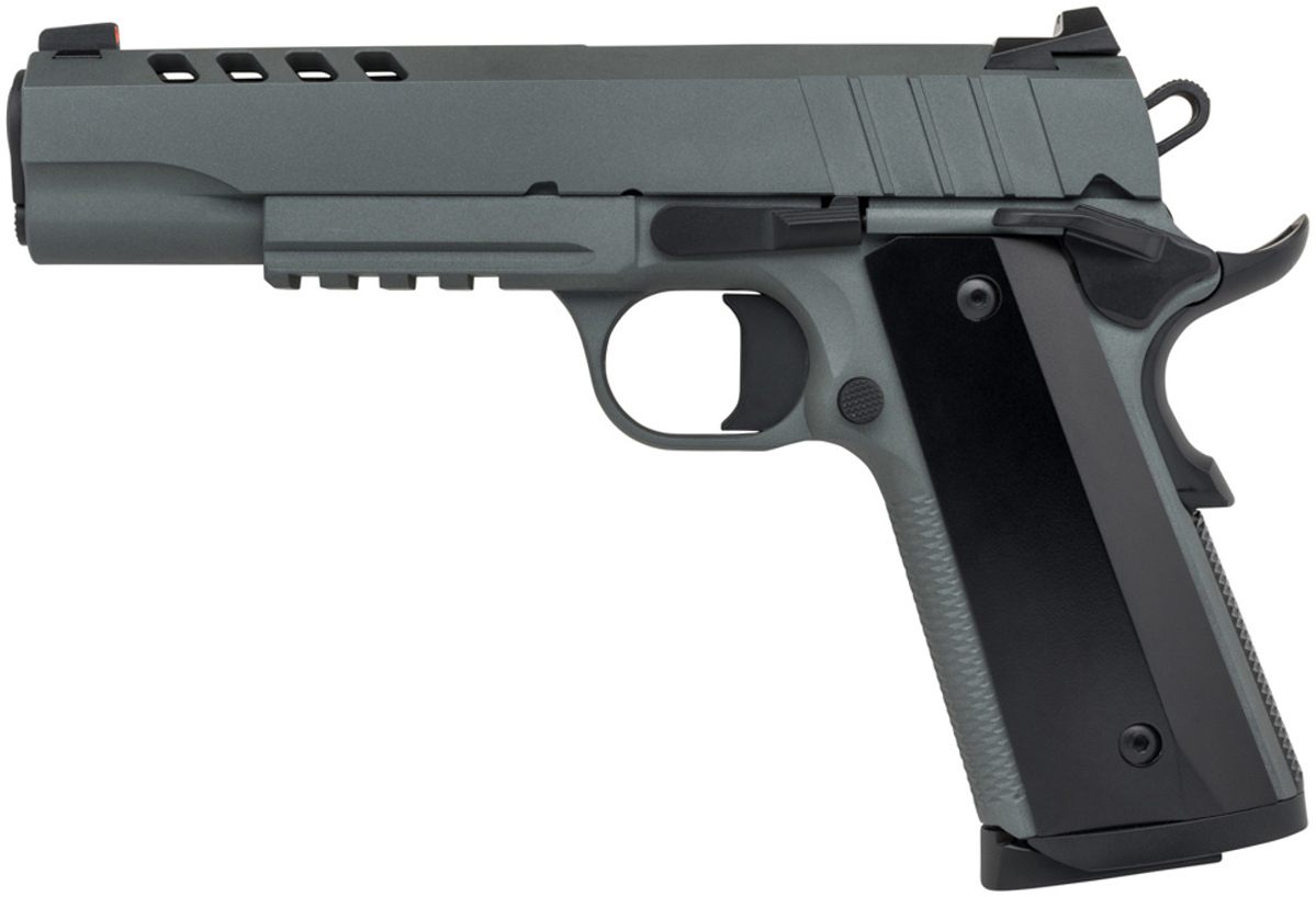 Tisas USA 1911 Nightstalker 9MM 5in BBL 2-9RD Grey Cerakote