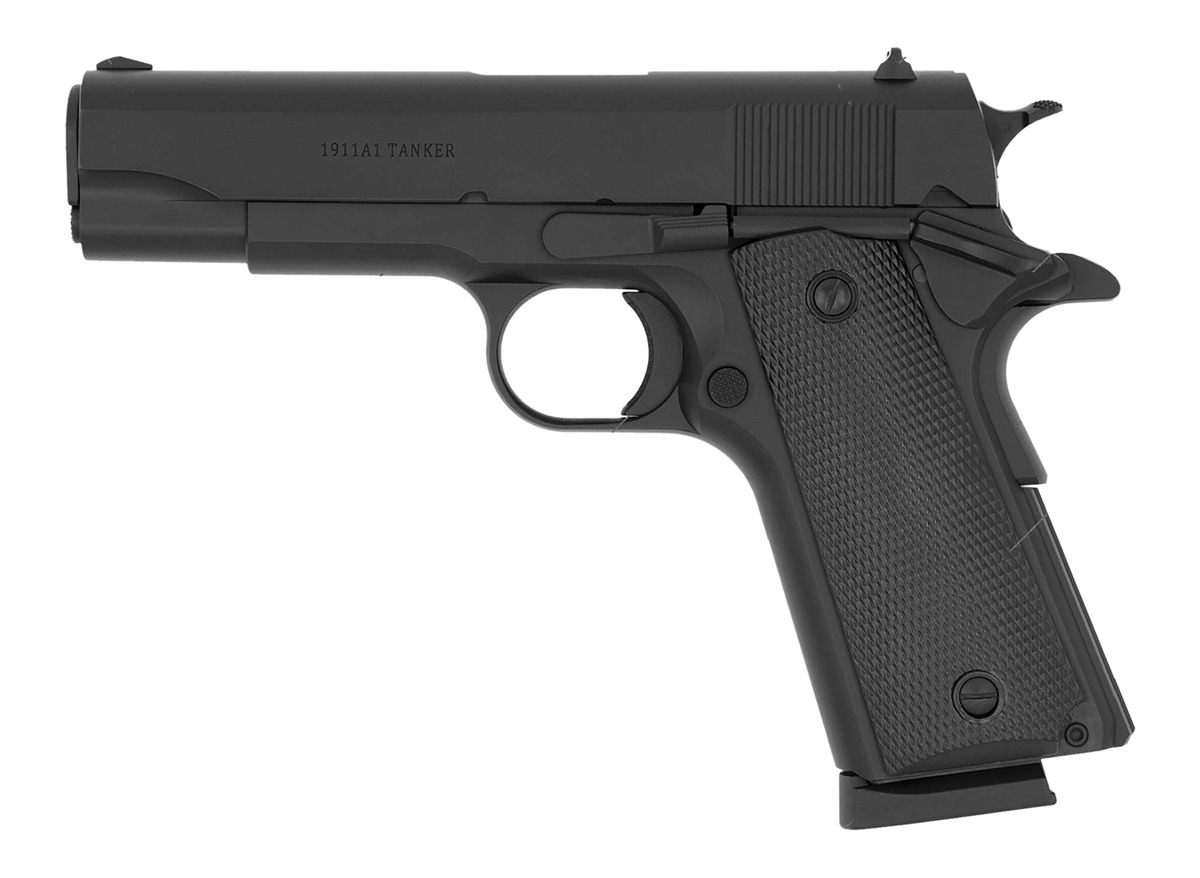 Tisas USA 1911A1 45ACP 4.25in Tanker, Wwii Style, 2-7RD view 2