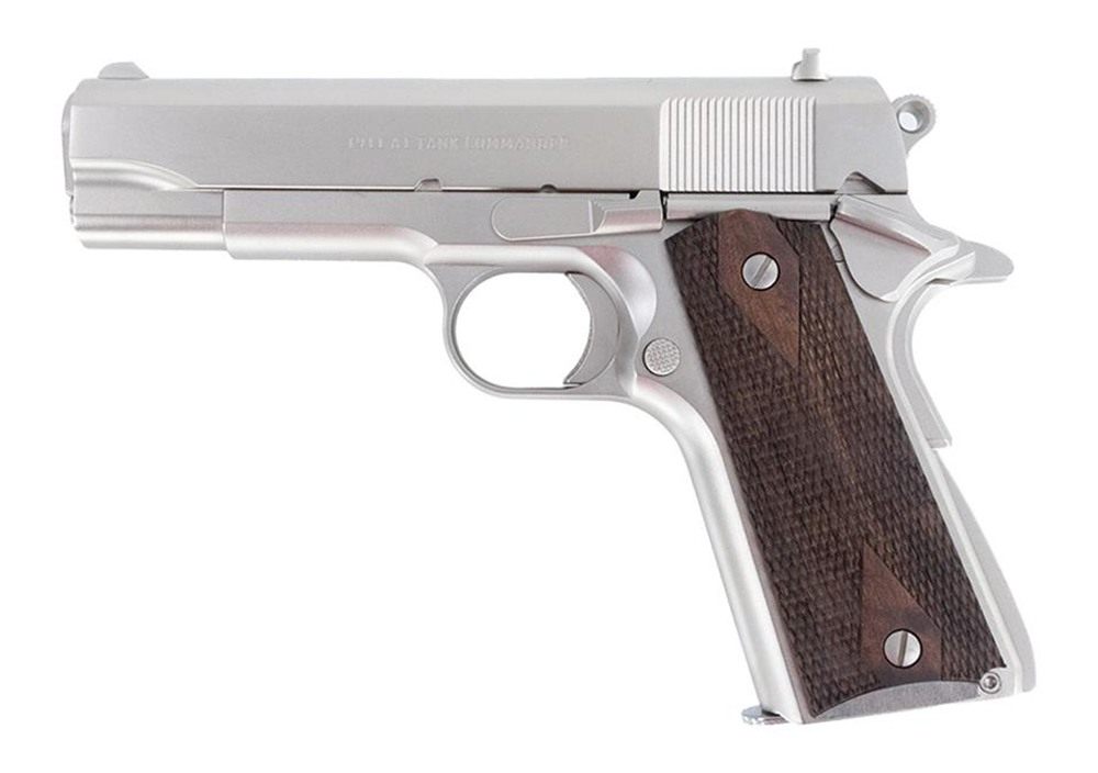 Tisas Arms 10100115 1911 A1 Tank Commander 45 ACP 7+1 4.25in Stainless Stee view 2