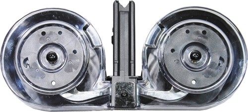 IVER JOHNSON MAGAZINE AR15 223 100RD DRUM BLK/CLEAR POLY view 3