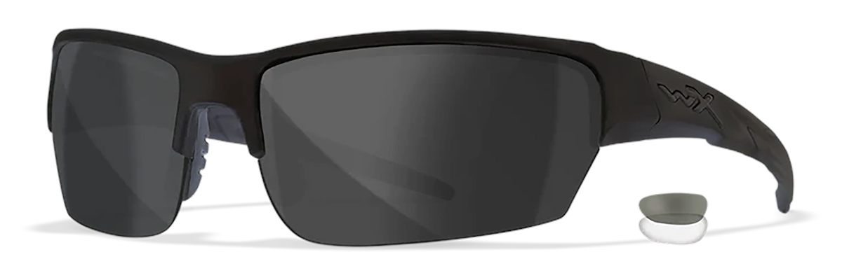 Wiley X CHSAI07 Saint S/M Smoke Gray/Clear Lens Polycarbonate Matte Black