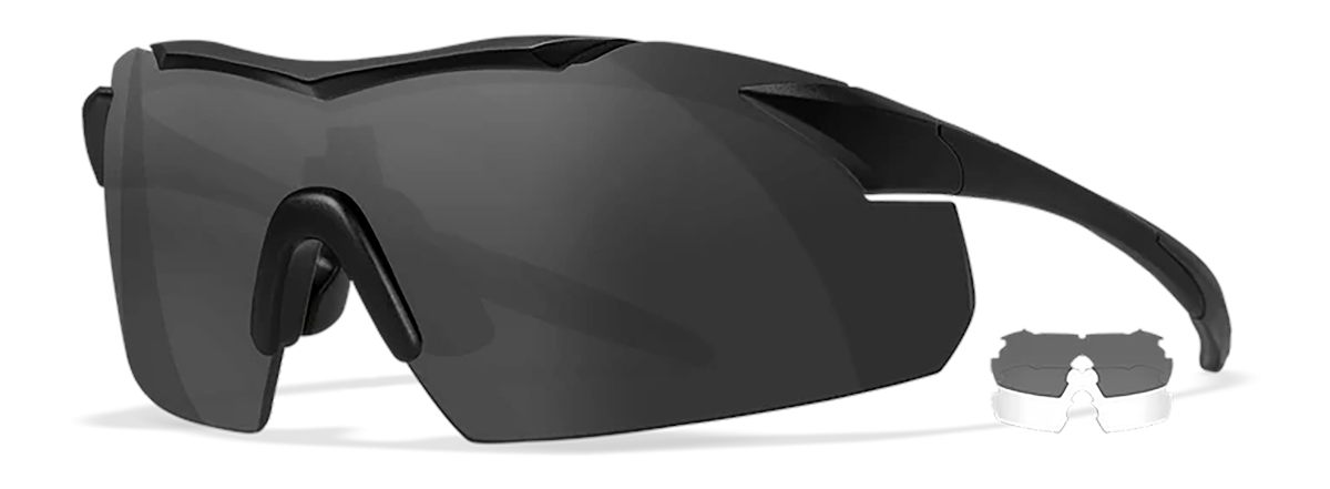 Wiley X 3501 Vapor Smoke Gray/Clear Lens Polycarbonate Matte Black
