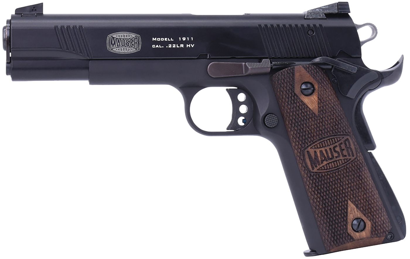 BLS Supply Mauser Rimfire 4110602 1911 22 LR 10+1 5in Black Steel Barrel, S