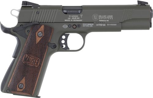 Blue Line Solutions Mauser 1911 22lr 10-shot Walnut Grips Threaded Bbl Odg view 2