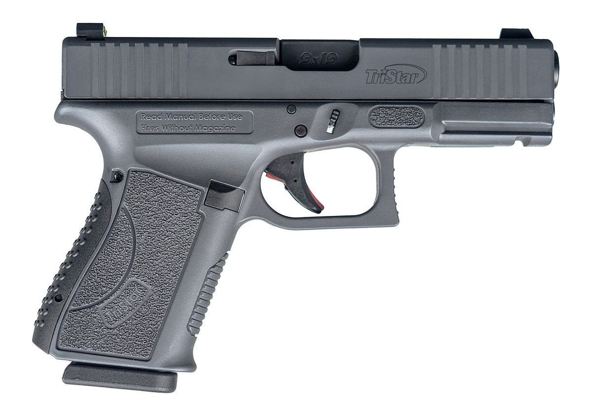 Tristar 85764 Apoc 9mm Luger 15+1 4.02in Black Steel Barrel, Sniper Gray Ce