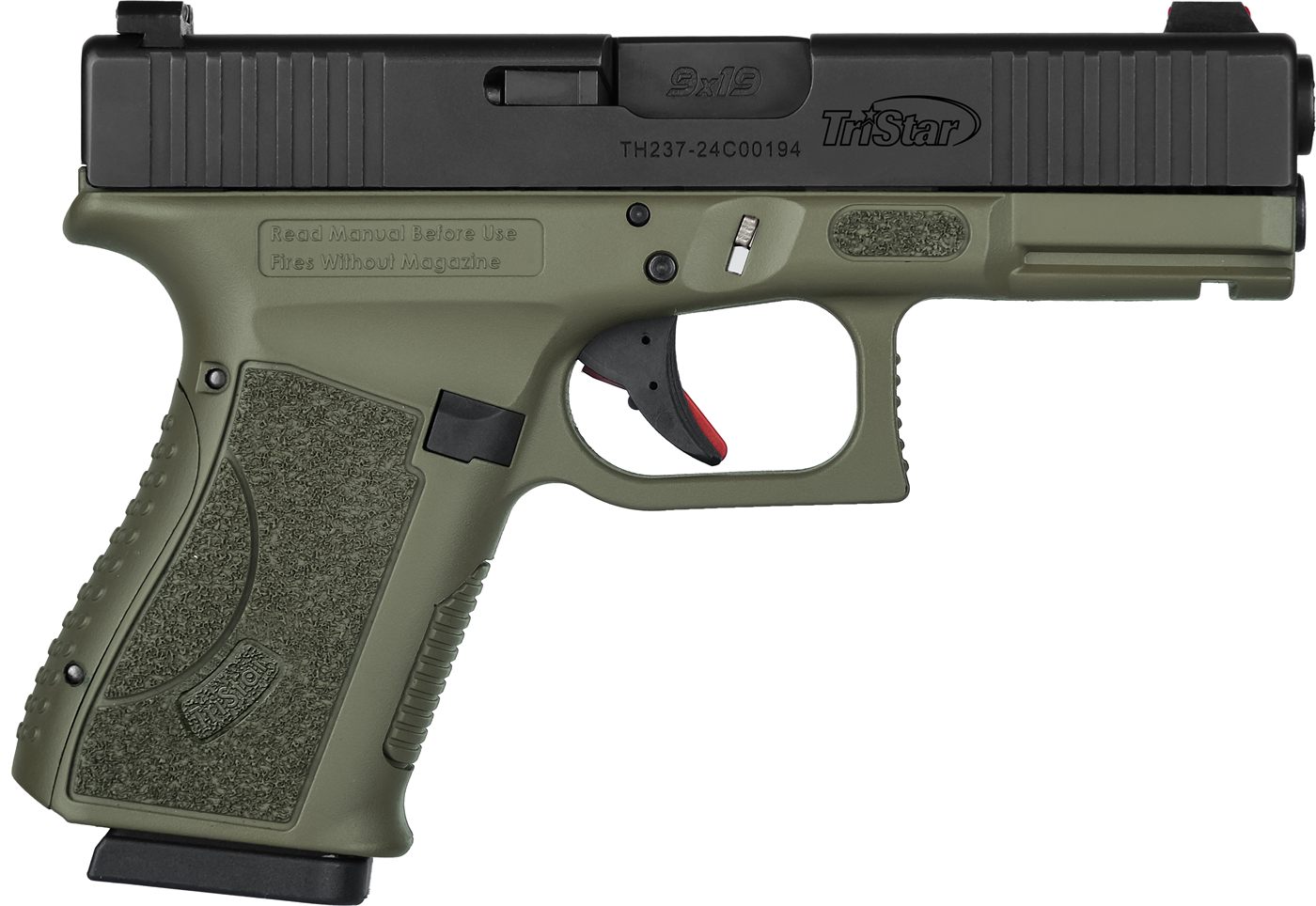 Tristar 85776 Apoc 9mm Luger 15+1 4.02in Black Steel Barrel, Cerakote Serra