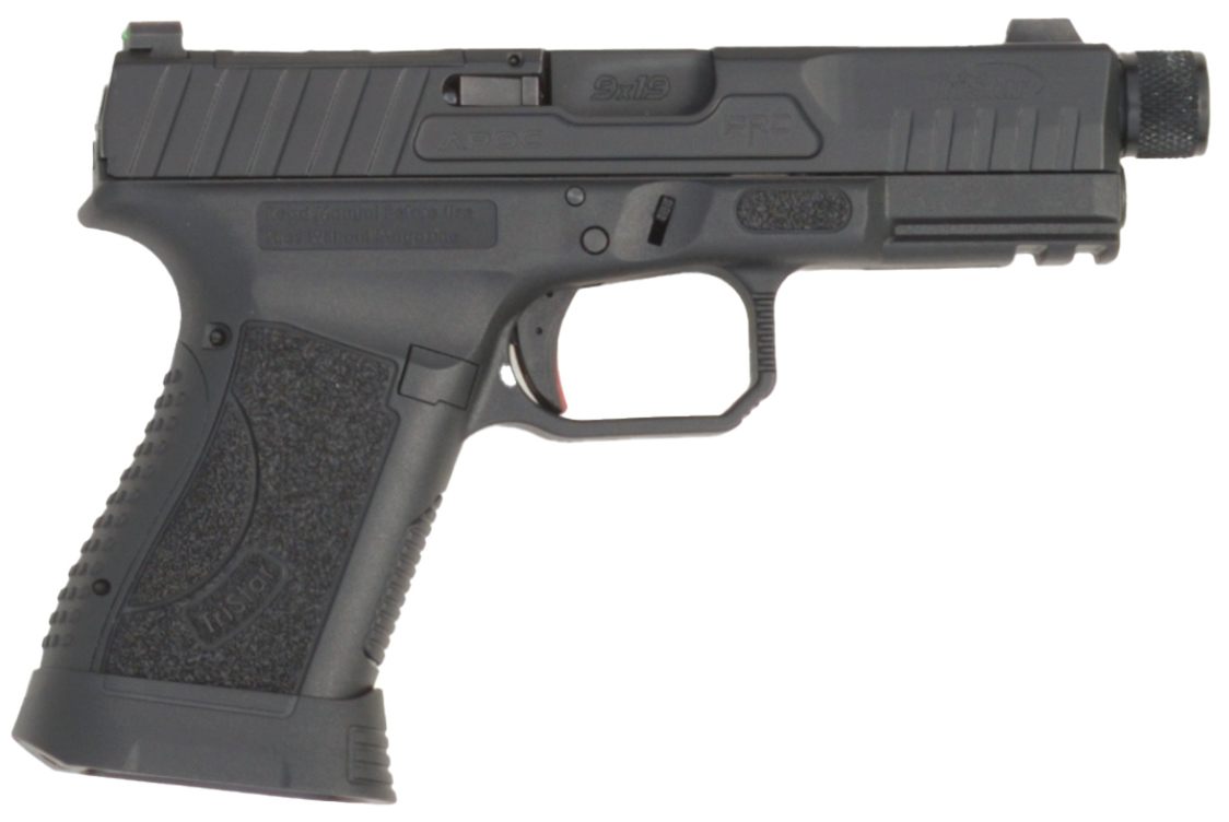 TriStar 85780 Apoc Pro 9mm Luger 15+1 4.50in Black Threaded Barrel, Steel O