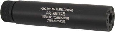 Guntec USA AR15 Fake Suppressor 5.5in 1/2X28 Threads Black
