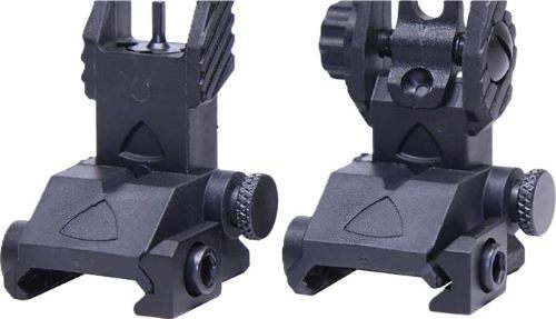 Guntec USA AR-15 EZ Sights Poly Back UP Thin Iron SET