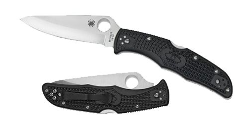 Spyderco C10PBK Endura 4 Lightweight 3.80in Folding Drop Point Plain VG-10