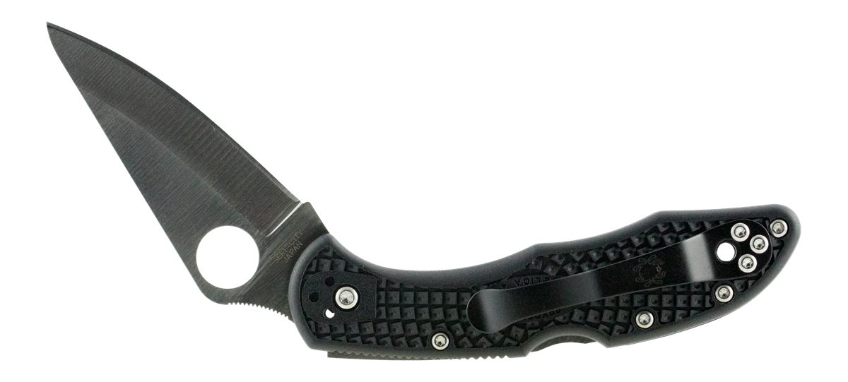 Spyderco C11PBK Delica 4 2.88in Folding Drop Point Plain VG-10 SS Blade/Bla